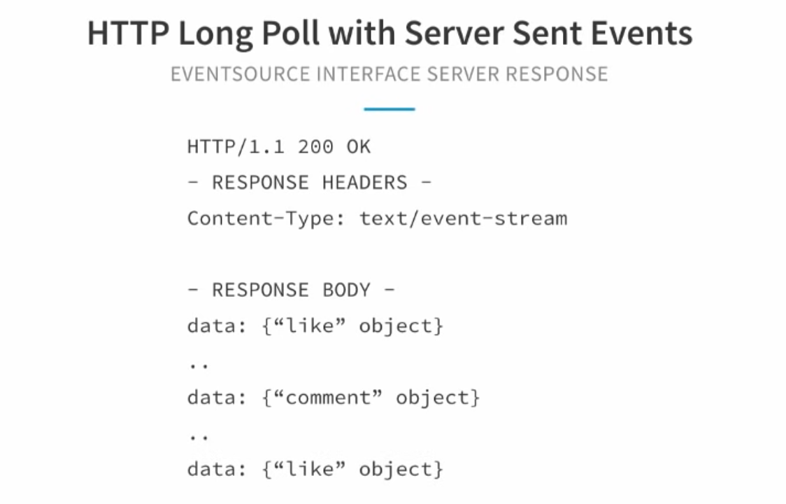 HTTP Long Poll with Server Sent Events